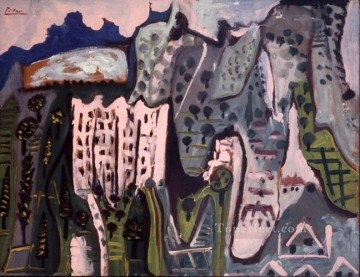 パブロ・ピカソ Painting - ムージャンの風景 1 1965 パブロ・ピカソ
